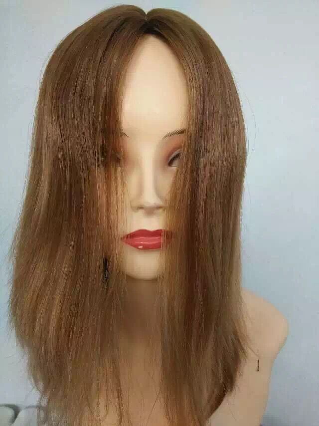 Top Quality Cuticle Blonde Unprocessed Virgin Human Hair Jewish Wig With Lace Front