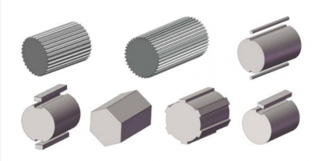 Involute Spline Shaft 58 MC Cold Rolling Spine Shaft Spare Parts For Twin Screw Extruder