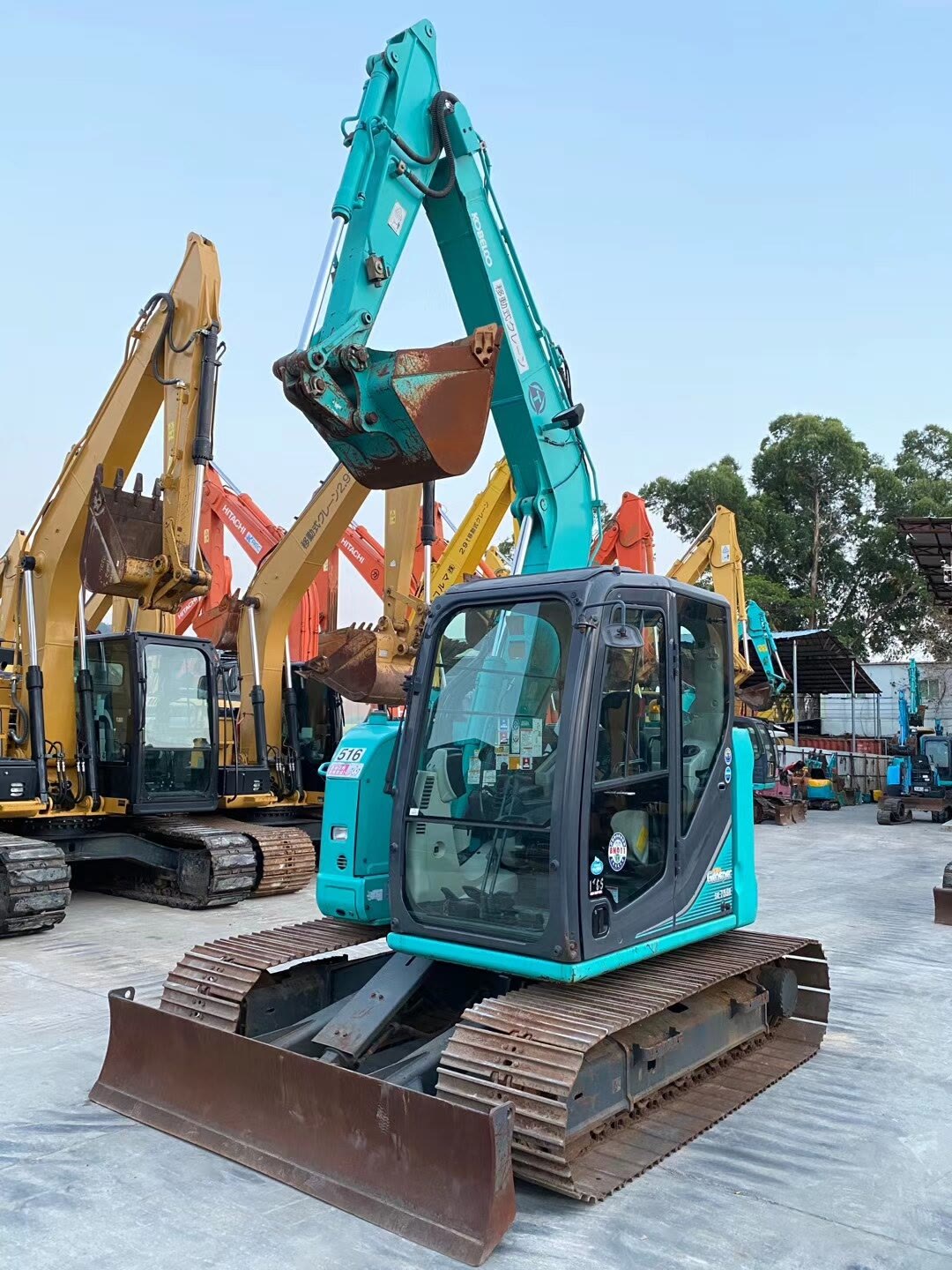 Secondhand Kobelco Excavator SK75 with Original Hydraulic Valve and Low Working Hours