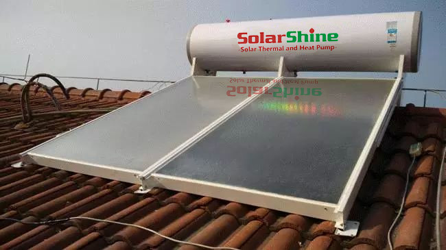 Automatic Controler Flat Plate Collector Solar Water Heater Easy Installation