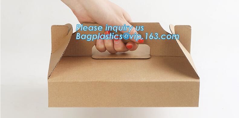 Cheap Cardboard foldable kraft paper lunch box with window,Lunch noodle fast food kraft paper box by customized logo pri