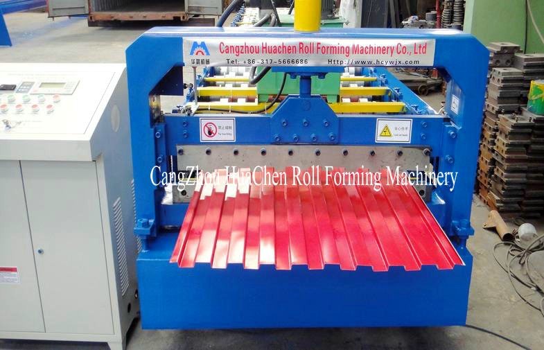 automatic metal colorful steel slats shutter door production line cold rolling forming machine