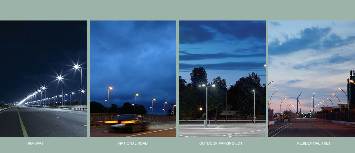 3000K/4000K/5000K/6000K IP66 Dimmable LED Street Light for Wall/Pole Mounting