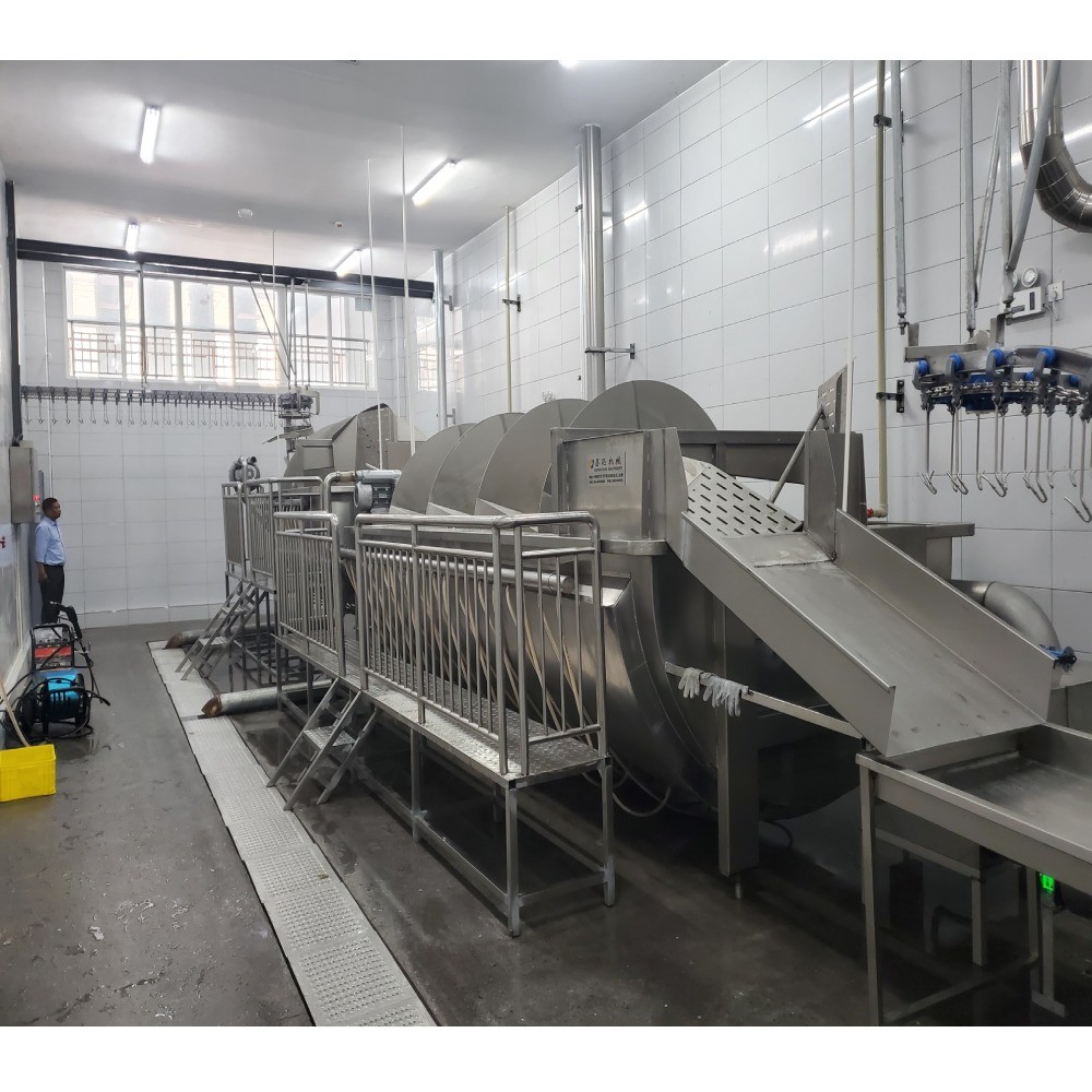 Spiral Poultry Pre Chiller Machine For Chicken Slaughtering Machine Plant 1500Bph