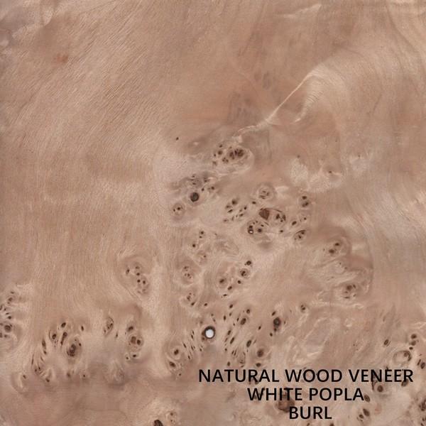 Europe Natural Poplar Wood Veneer Mapa Burl Grain High Quality Thickness 0.5mm