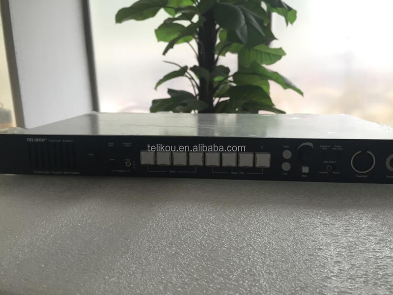 TELIKOU TM-800 eight channel Full duplex TV station,Studio Broadcast Van live show football referee intercom system