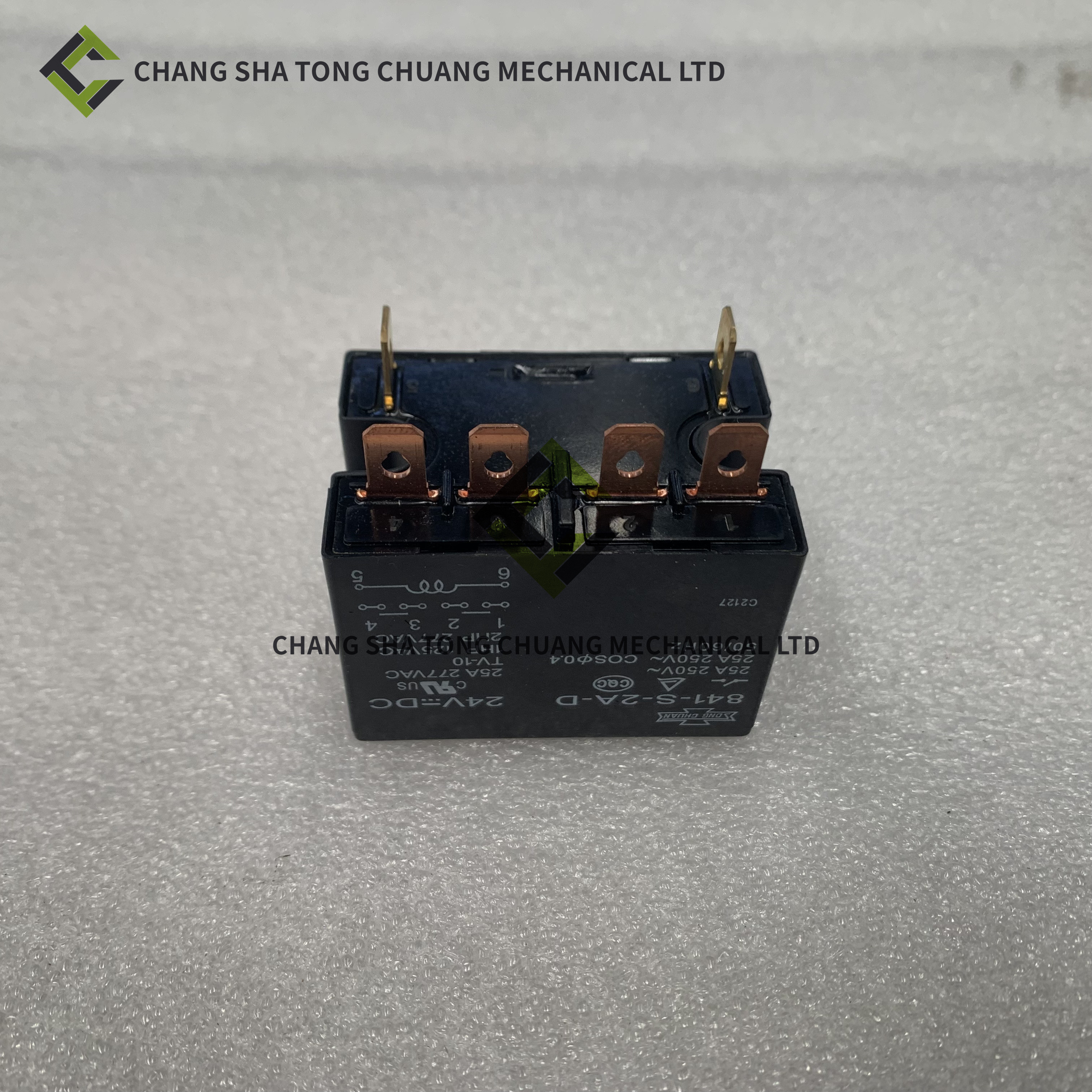 Zoomlion Concrete Pump Truck Electrical Spare Parts Hydraulic Oil Thermal Fan Control Relay HE2aN-DC24V 1020303339