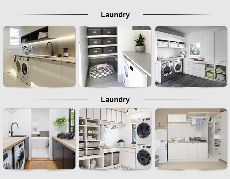 Simple Modern YALIG 1200 Large Wood Laundry Sorting Cabinet for Washing Machine in MDF