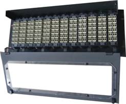 96Port ISO SGS Black Sliding tray design MTP / MPO cassette available for the installation of FC / SC adapters