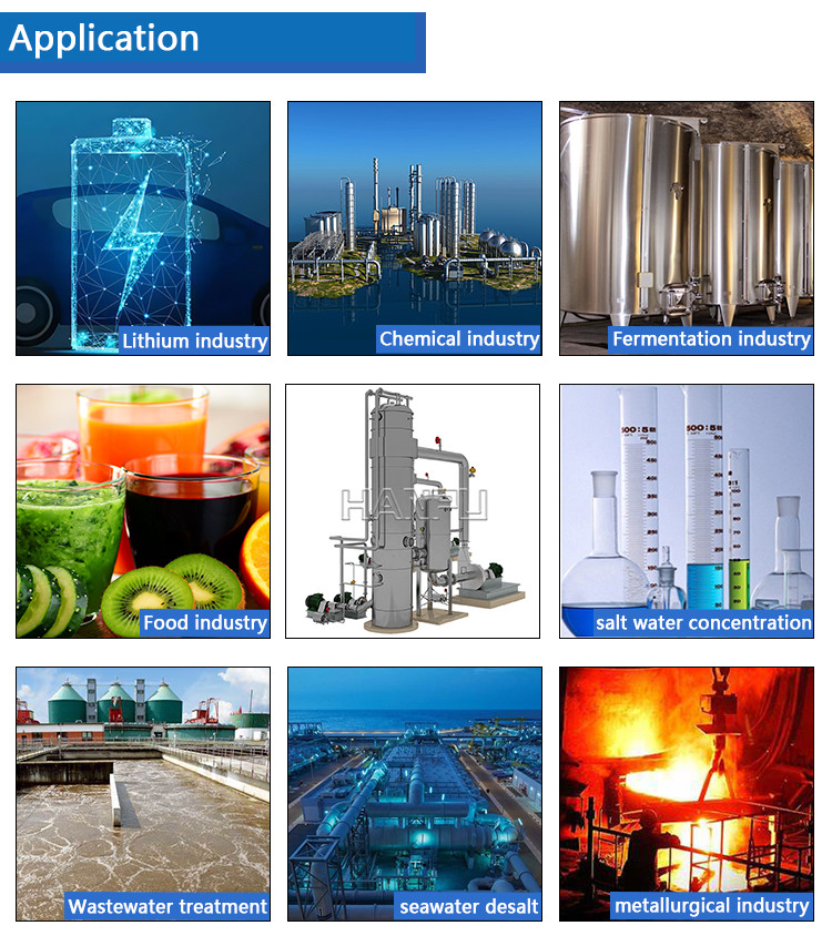 Discharge Falling Film Evaporation Crystallization Mvr Blower Zero Liquid For Crystallizatio