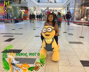  Hansel wholesale 2018 latest animals walking coin operated motorized plush riding animals Manufactures