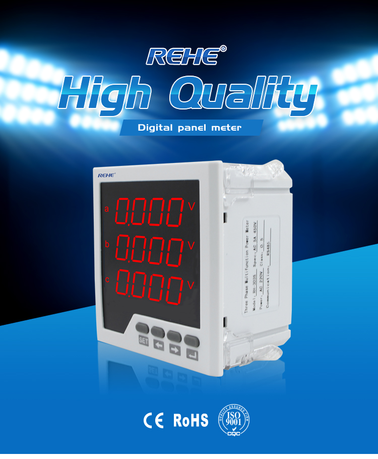 Original Factory To Sell Thin Product Three Phase Intelligent LED Display Multi-function Multimeters