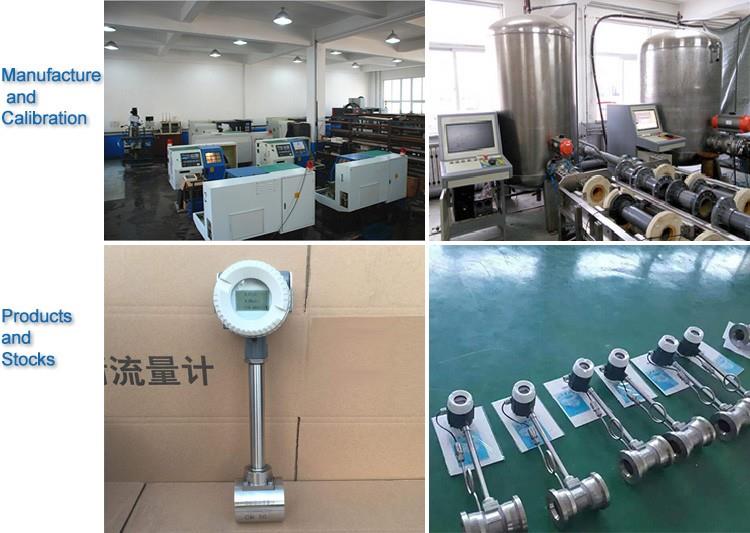 Digital Liquid Vortex Flow Meter Acrylic Inline Gas Flow Meter