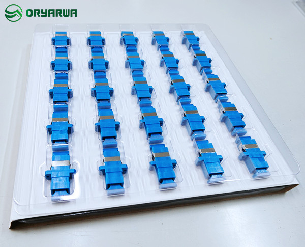 SC to FC Duplex Hybrid Fiber Adapter Multimode Metal Material