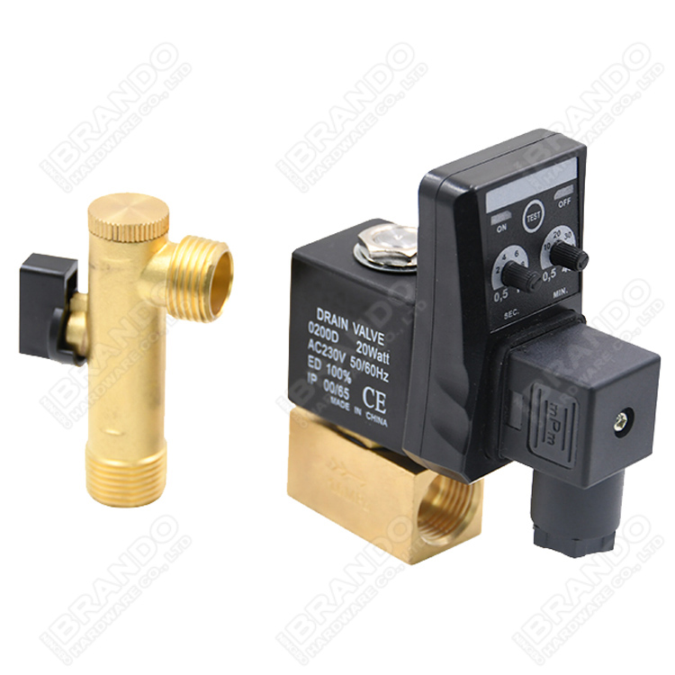 1/8'' 1/4'' 2 Way Normally Open Solenoid Valve For Screw Air Compressor