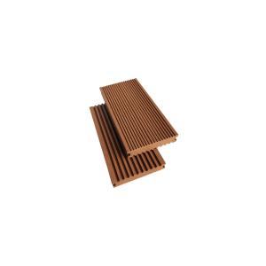 China 2.2Meter Grooves 140mm 30mm WPC Solid Decking on sale