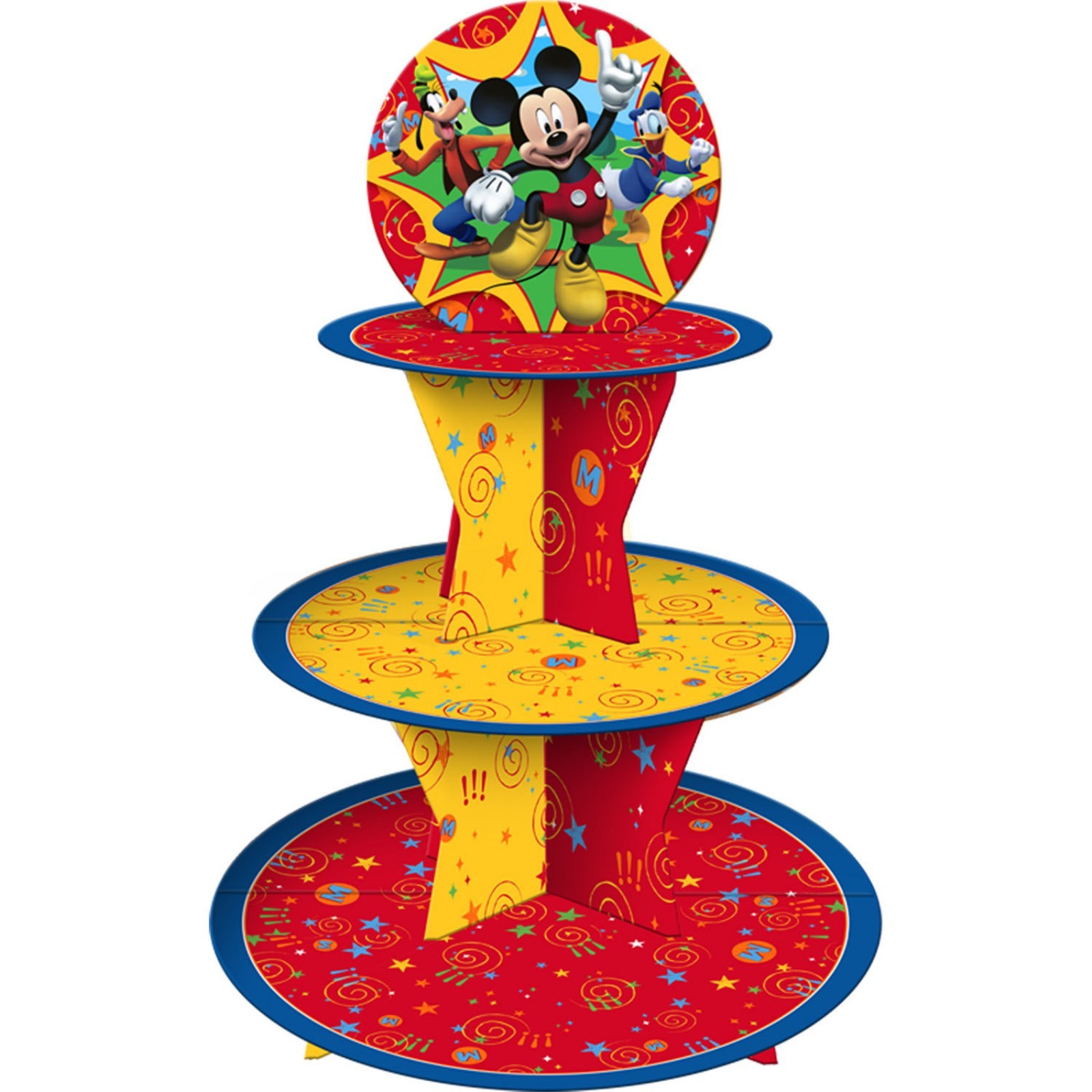 Printable Cardboard Party Cupcake Stand , 3 Tiered Cupcake Display Stand
