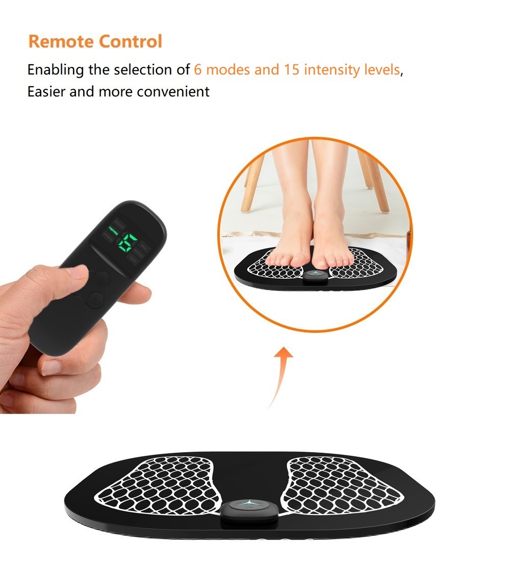 Muscle Toning Pad Electric EMS Foot Massager Customizable TENS Pulse OEM