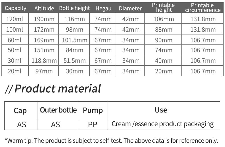 1oz 30ml Airless Mist Spray Bottles Mini Travel Size Free Plsctic Vacuum Transparent Bottles For Perfume Facial Toner