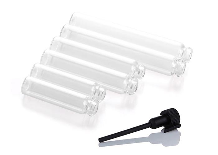 Portable 1ml 2ml 3ml Perfume Sample Bottle Pearly Luster Surface