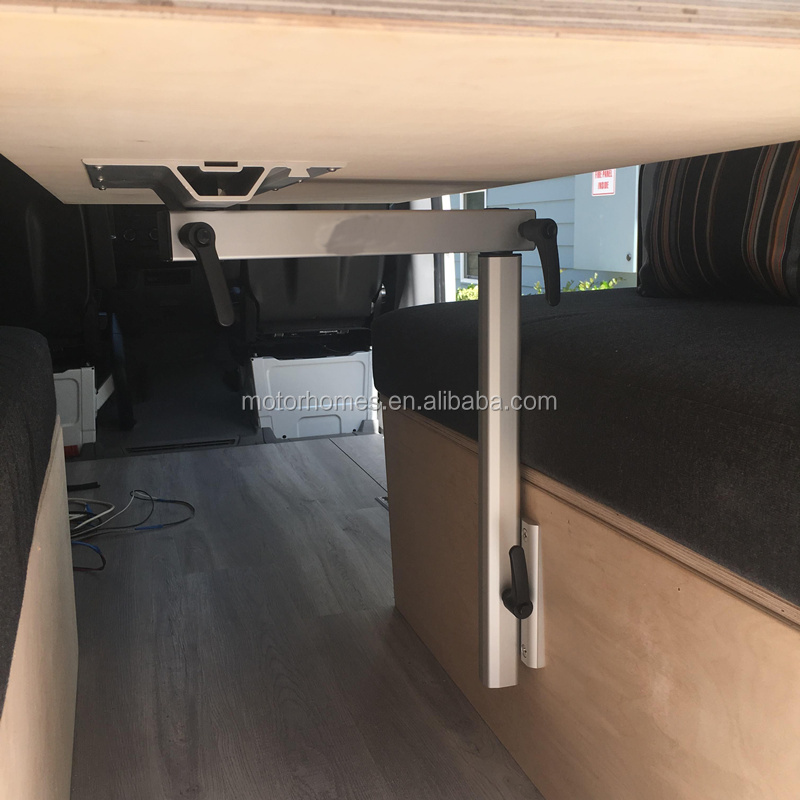 HWHongRV Height Adjustable Campervan Table Leg with swivel of table mount for the RV & Marine is made of Aluminum Alloy