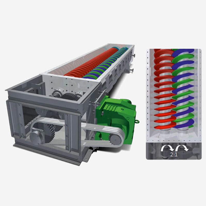 OEM Custom Heat Exchanger Auger Screw Conveyor for High Temperature Waste Material