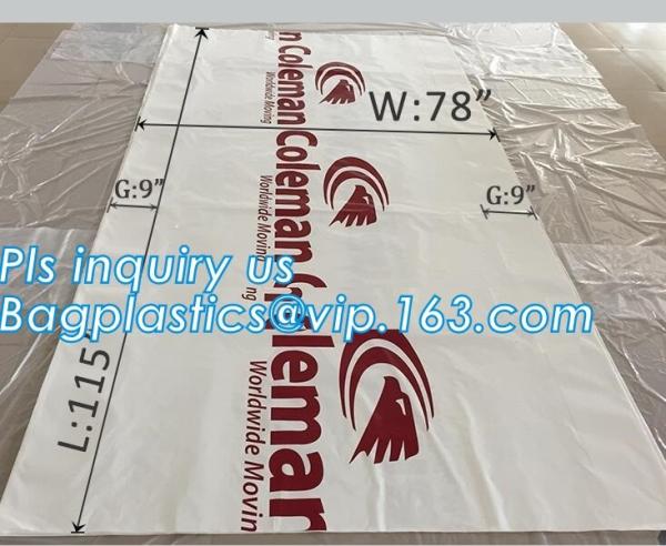 top covers clear plastic window covers printed pallet covers, Jumbo PE Plastic