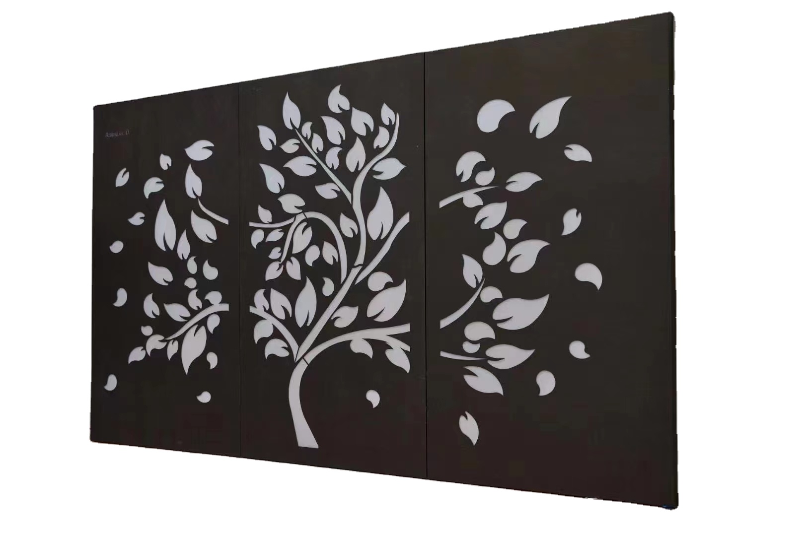 Custom metal stainless steel screens waveshape decorative room divider