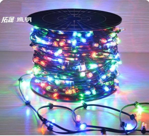 100m led string lights outdoor crystal clip copper fairy lights 666 led 12v rgb