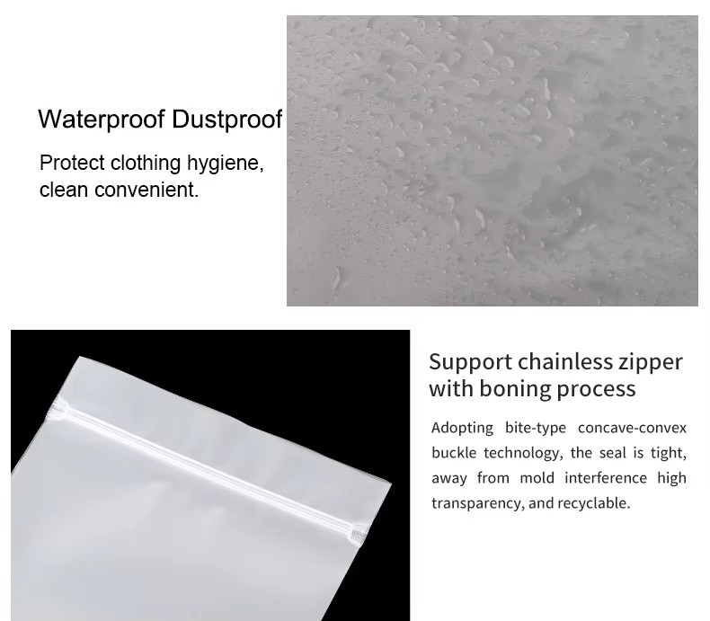 Rectangular Custom Printed Frosted Apparel Packaging For Your Products
