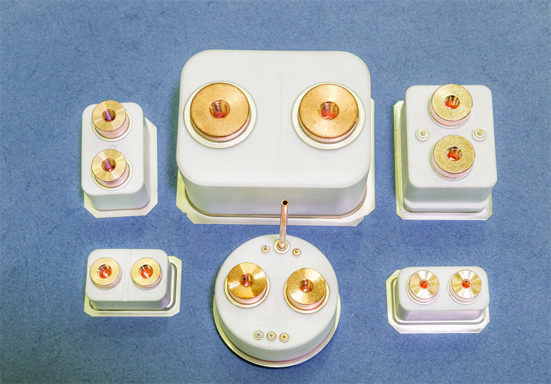 95% Alumina Ceramic Housing, Brazed Ceramic With Cu Stud And Kovar - Metal Brazed Contactor