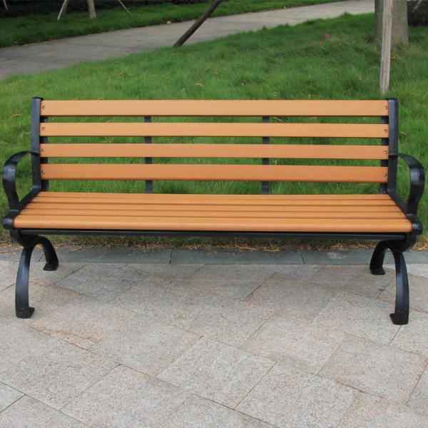 Bao Tuo outdoor thickening of cast iron park chairs lounge chairs red 1.5 meters
