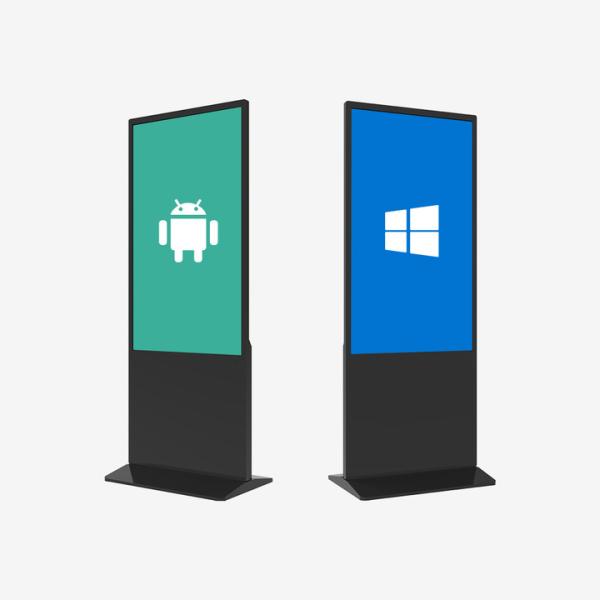 32 43 50 55 65'' Floor Standing Touch Screen Kiosk Android LED Advertising