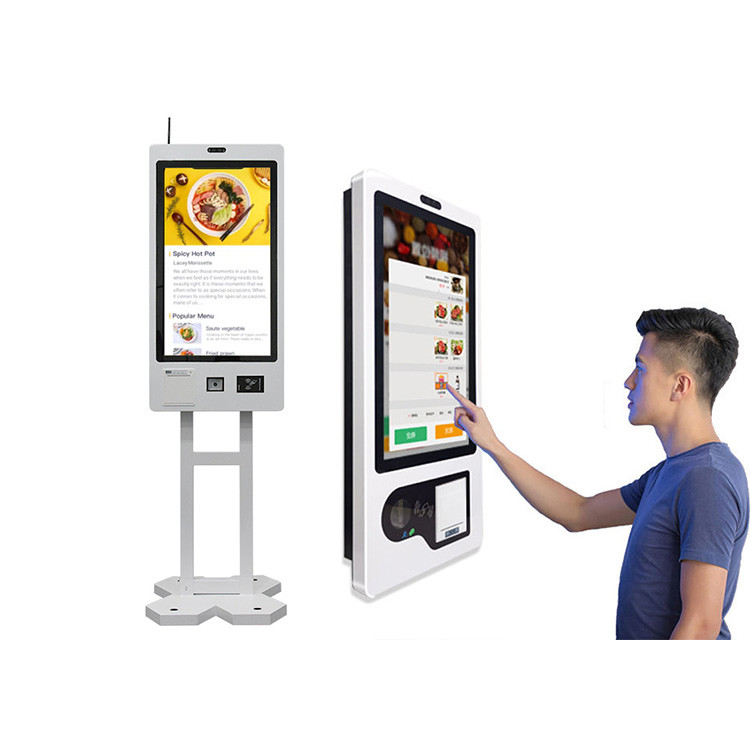 Self Ordering Kiosk Android Touch Screen Restaurant Food Ordering Payment System Receipt Printer Self-Service Checkout Machine Kiosk
