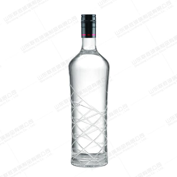 Clear Glass Bottles for Vodka Whisky Rum Gin and Liquor 500ml 700ml OEM/ODM