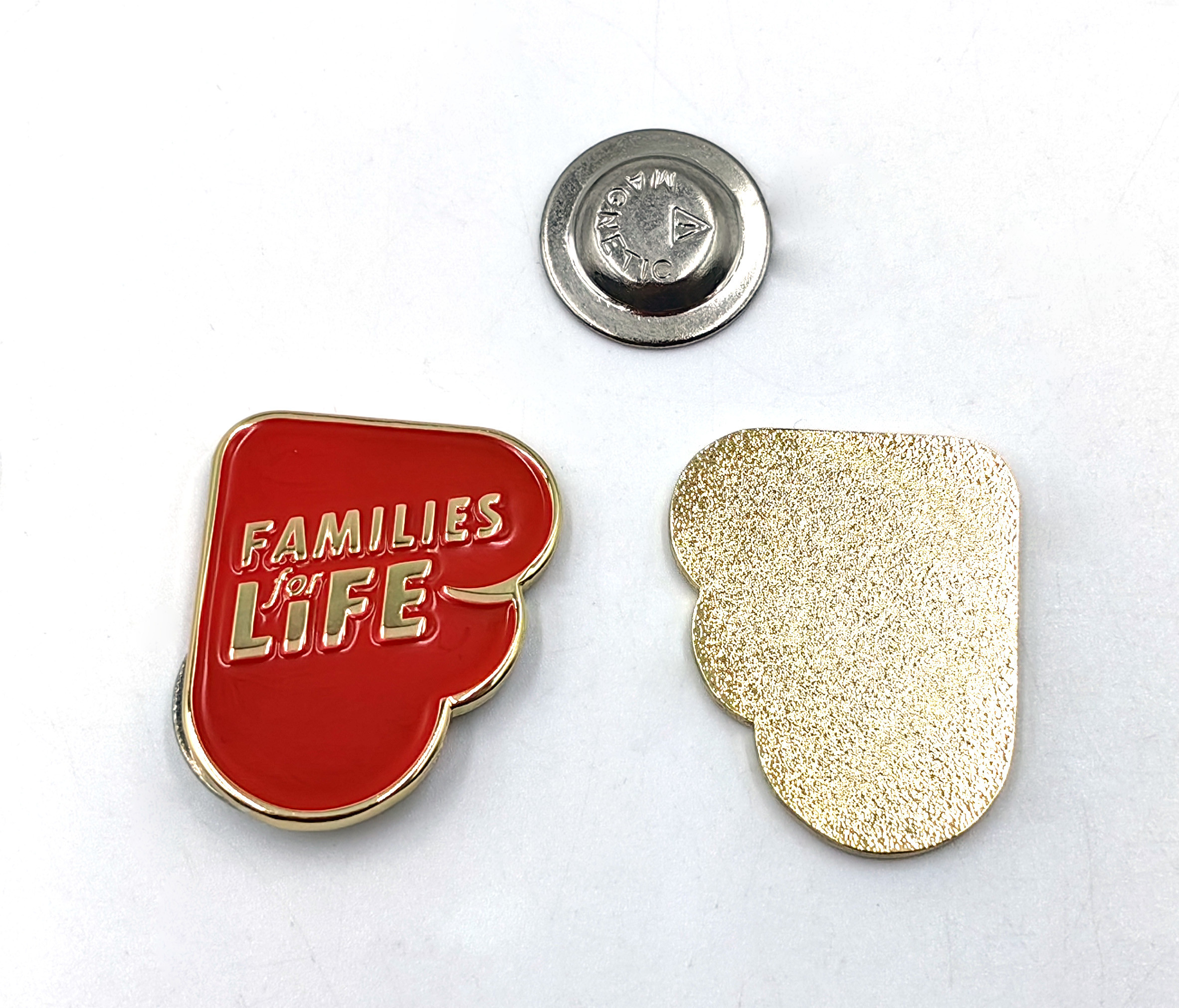 Commemorative Public Service Badge Single Metal Color Soft Enamel Lapel Pins