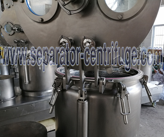 BB30 Stainless Steel Vertical Wash And Dry Extraction Basket Centrifuge For CBD Oil