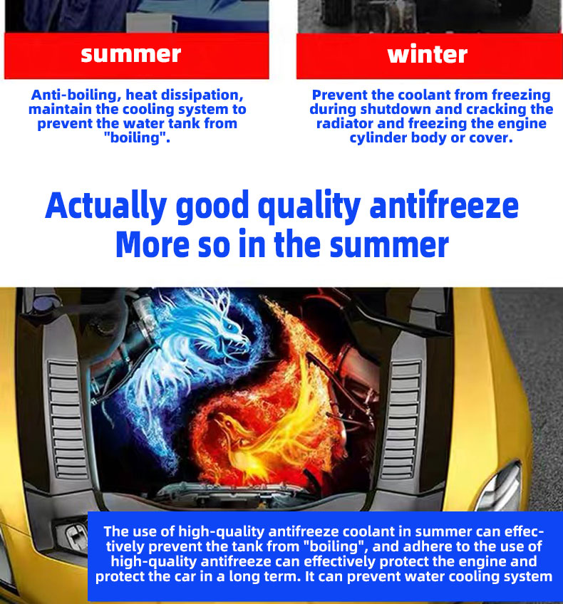 OAR Organic Synthetic Antifreeze Coolant Add to Water Tank for Optimal Performance
