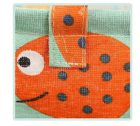 Cotton Cloth Kids Toy Storage Box Laundry Basket With Handles Cloth Hamper