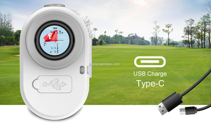 kaemeasu Mini Laser Rangefinder Rechargeable Golf Range Finder With Magnetic Adsorption MA1000
