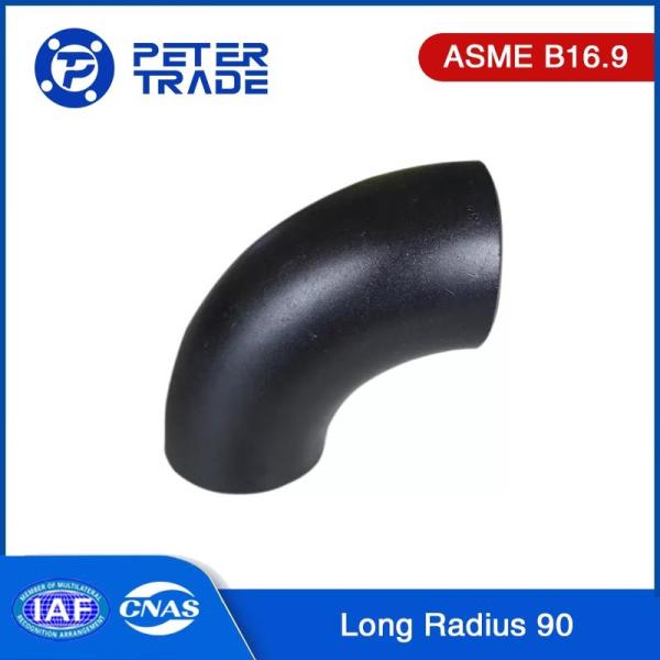 ASME B16.9 ASTM A420 1/2''-48'' Carbon Steel Butt Weld 90 Degree Elbow Long