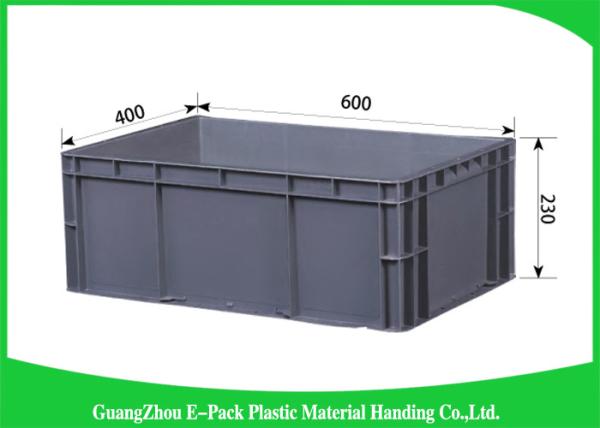 Quality 45 Litre Euro Plastic Storage Boxes , Industrial Storage Bins Light Weight PP for sale