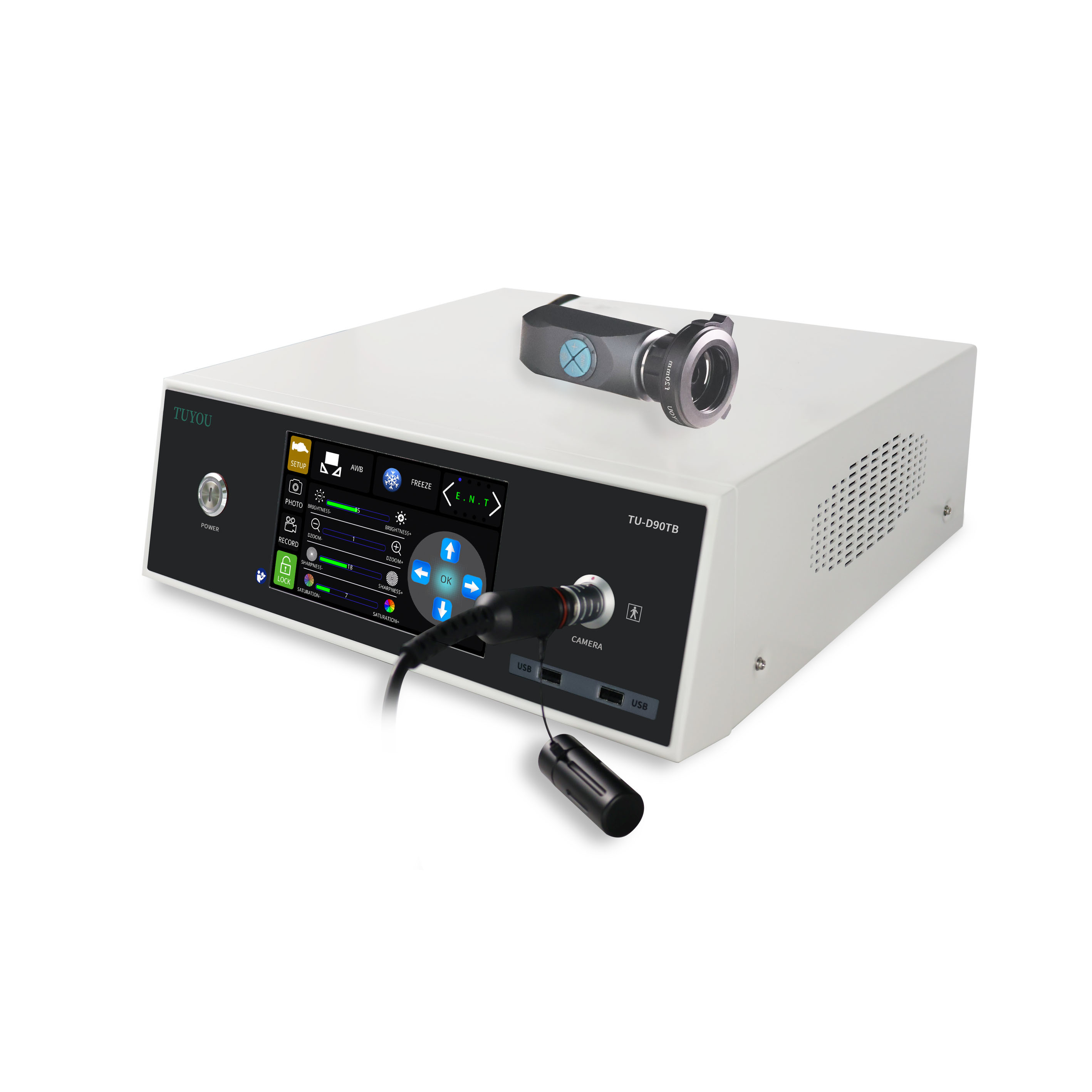 Full HD 1080P Laparoscopy Integrated Endoscopy Camera With 7 Inch TOUCHSCREEN Display