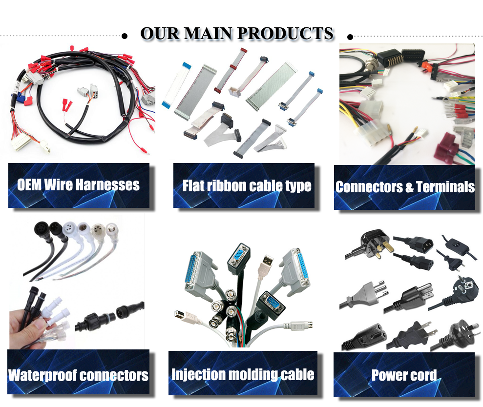 Europe Southest Asia America Market 1.5M Length VGA to USB Cable OEM Wire Harness/Cable