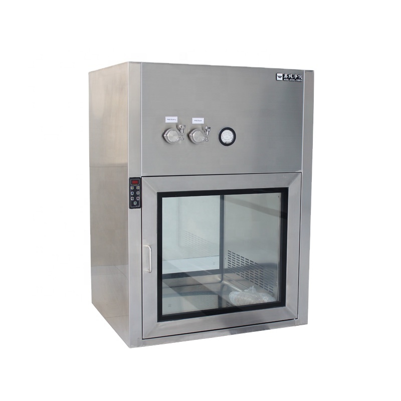 SUS304 Mushroom Hospital Cleanroom Dynamic Pass Box Clean Room For Lab