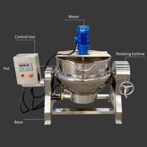 High Temperature Sterilization Electromagnetic Jacketed Kettle With Clean And Convenient