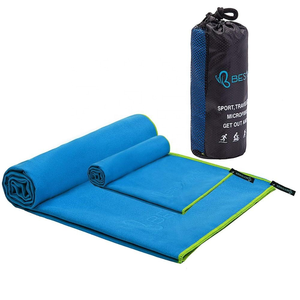 ODM Double Sided Embroidered Microfiber Gym Towel 40x80 Cm
