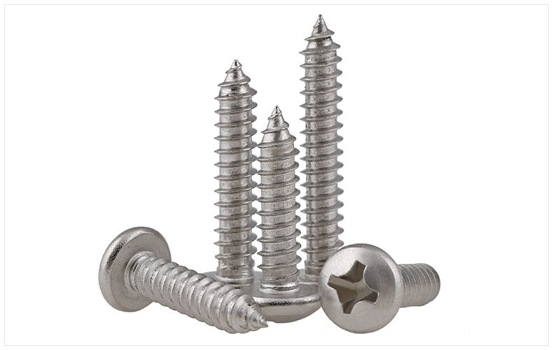 Stainless Steel Phillips Rounded Head Screws for Sheet Metal DIN7981 Pan Head Phillips Drive Tapping Screws