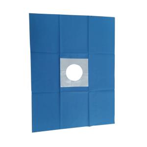 China Spunlace 20g TUR Drape Sterile Drape With Fenestration Customized on sale