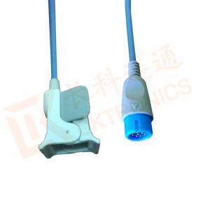 Kontron Spo2 Probe Sensor 12 Pin Reusable SpO2 Sensor Pediatric Finger Clip